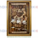 Картина берестяная, №15Н, 60*40 см, "Нет тех веников полезней.."