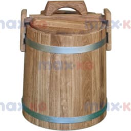 Кадка для засолки 10 л.(оцинк. сталь), дуб