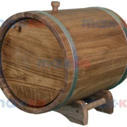 Жбан на подставке с краном 10 л.(оцинк. сталь), дуб