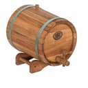 Жбан на подставке с краном 5 л.(оцинк. сталь), дуб