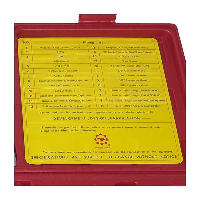 Комплект переходников GRUNBAUM для установки ATF 5000, расширенный