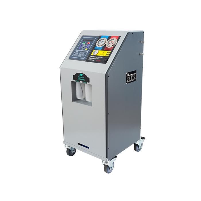 Установка для заправки автокондиционеров GRUNBAUM AC3000N, полуавтоматическая, R134