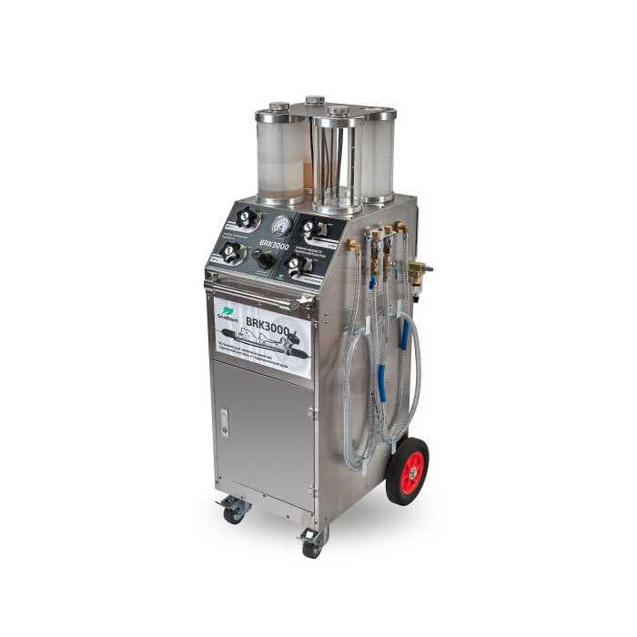 Установка GRUNBAUM BRK3000 для замены жидкостей тормозной системы и гидроусилителя руля