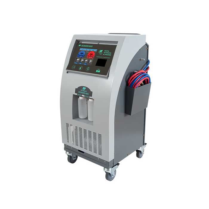 Установка для заправки автокондиционеров GRUNBAUM AC8000S BUS, автомат, R134, подогрев, шланг 5м.