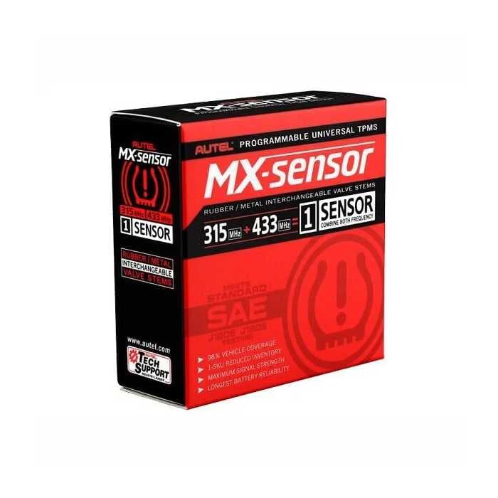 Датчик TPMS Autel MX-1 433МГц+315МГц, быстрофиксируемый, программируемый, универсальный, серебристый