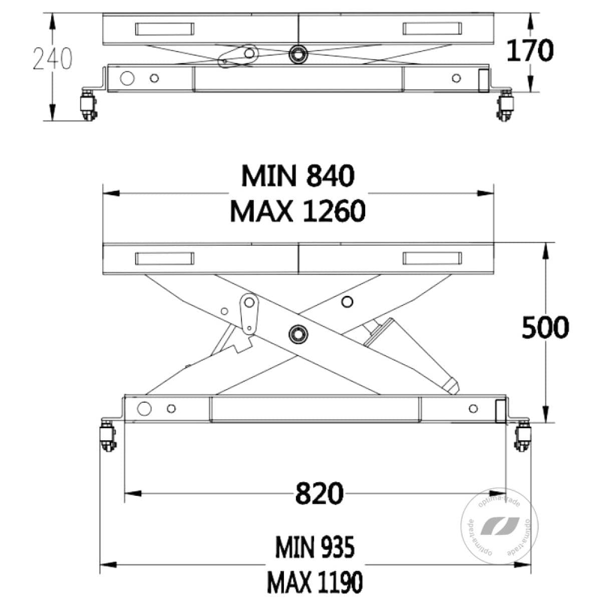 Траверса TrommelBerg TXBJ3000B для подъемников TST440B, TST455B
