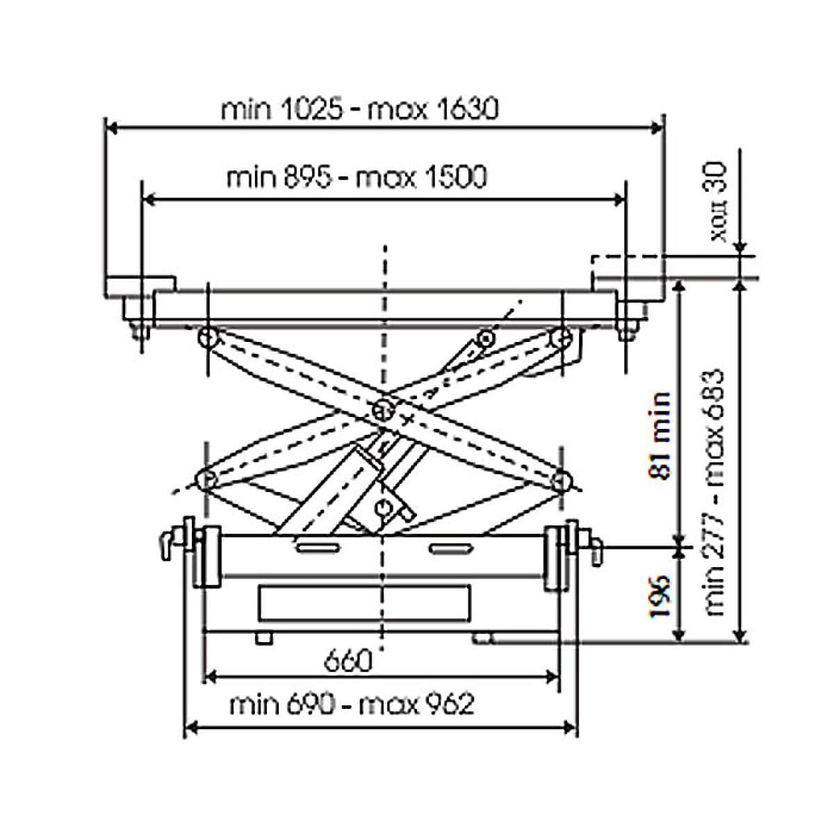 Гидротраверса с ручным приводом, г/п 2 т П2-01М.170
