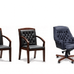 Кресло судейское MULTI-OFFICE ZURICH SL ЭКОкожа зеленая/темн орех