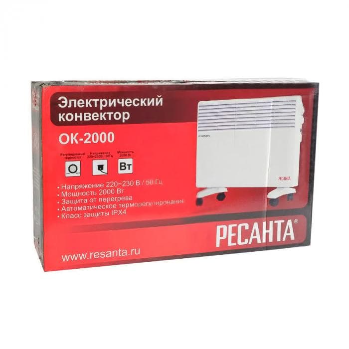 Конвектор электрический Ресанта ОК 2000 67/4/4