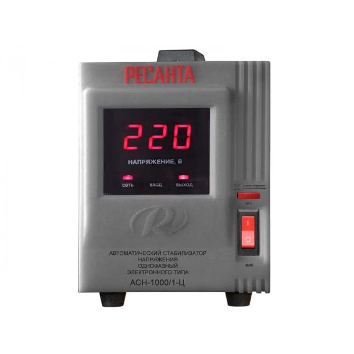 Стабилизатор напряжения Ресанта автоматический ACH-1000/1-Ц 1КВТ 63/6/2