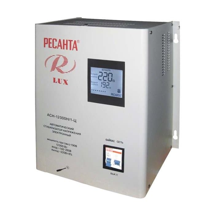 Стабилизатор напряжения Ресанта автоматический АСН-12000Н/1-Ц LUX 63/6/22