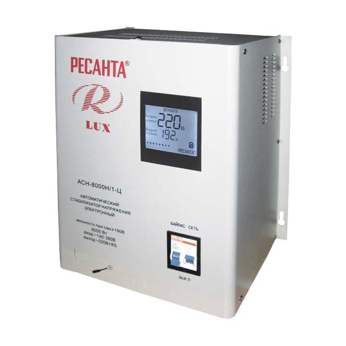 Стабилизатор напряжения Ресанта автоматический АСН-8000Н/1-Ц LUX 63/6/17