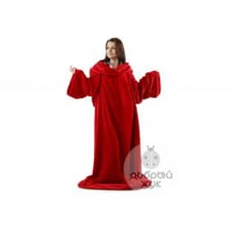 Плед с рукавами и капюшоном