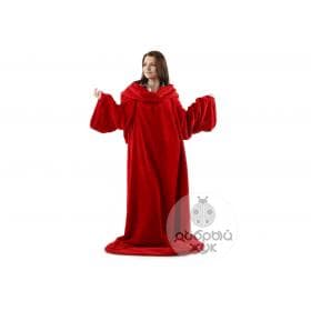 Плед с рукавами и капюшоном