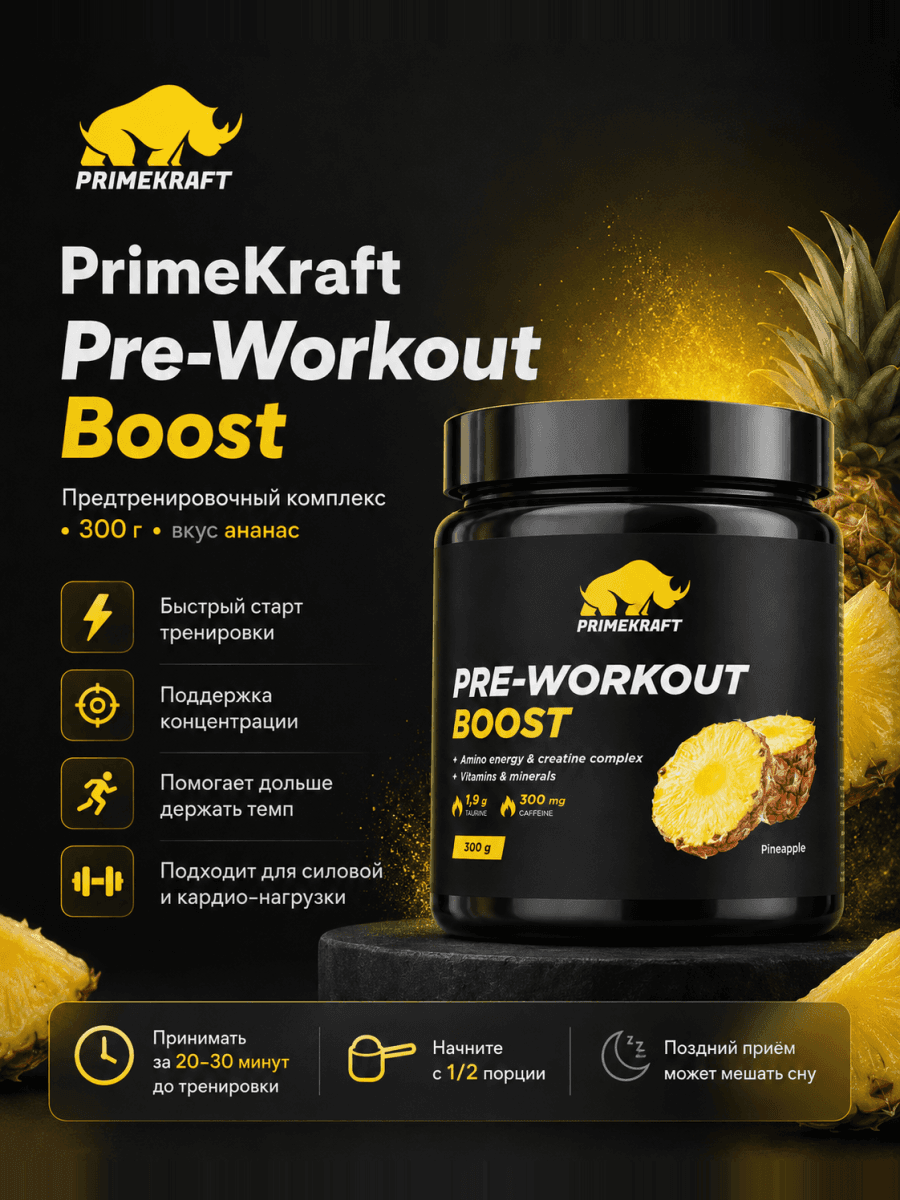 Предтренировочный комплекс PrimeKraft, 300 г