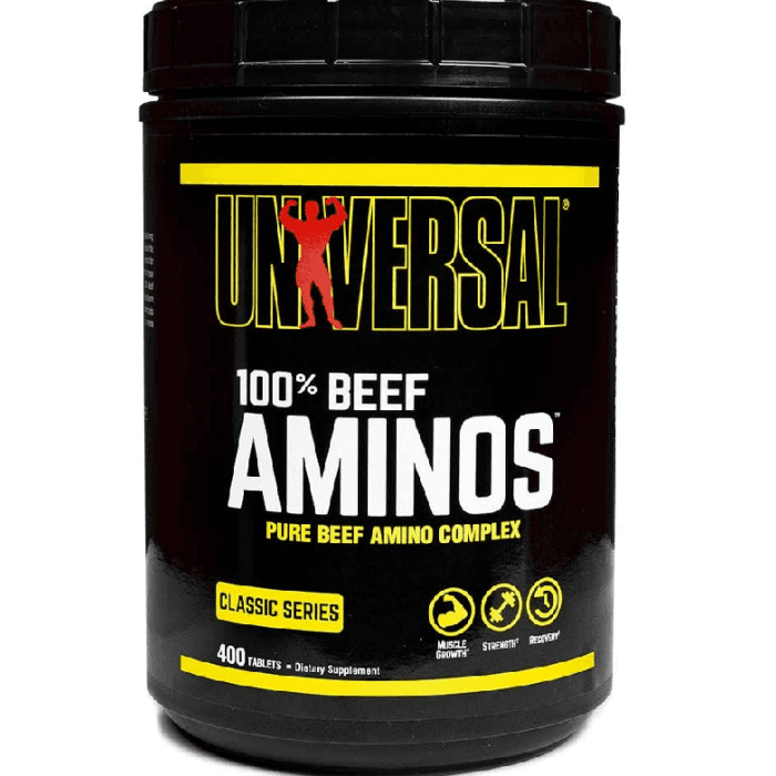 Аминокислоты Universal Nutrition 100% Beef aminos 400 таблеток