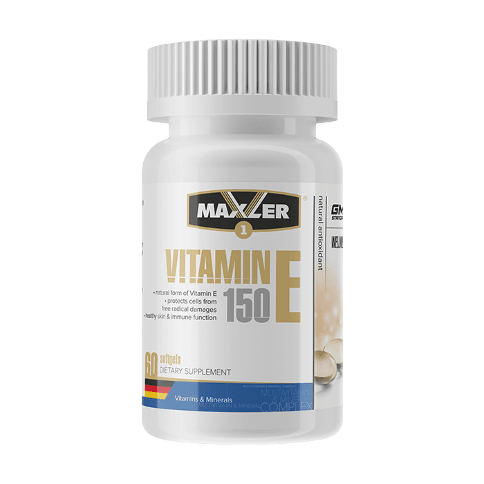 Витаминный комплекс Maxler Vitamin E Natural form 150mg 60 капсул