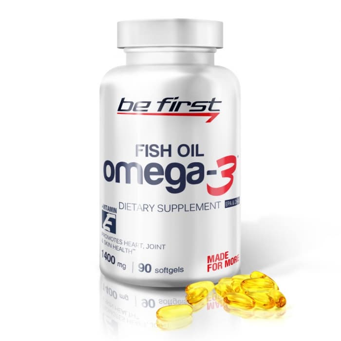 Омега кислоты Be First OMEGA-3 + Витамин E 90 капсул