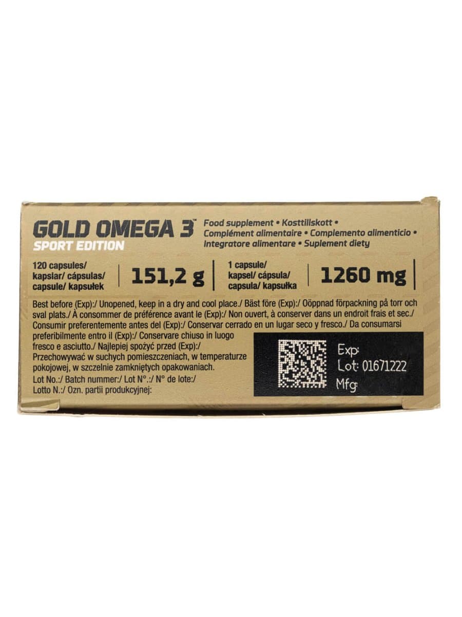 Омега кислоты Olimp Gold Omega 3 Sport Edition 120 капсул