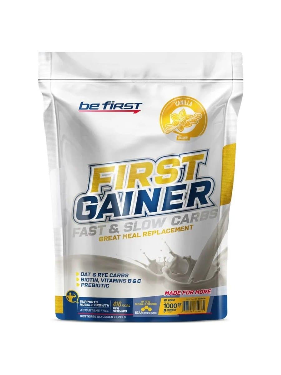 Гейнер Be First Gainer Fast and Slow Carbs 1000 гр в ассортименте