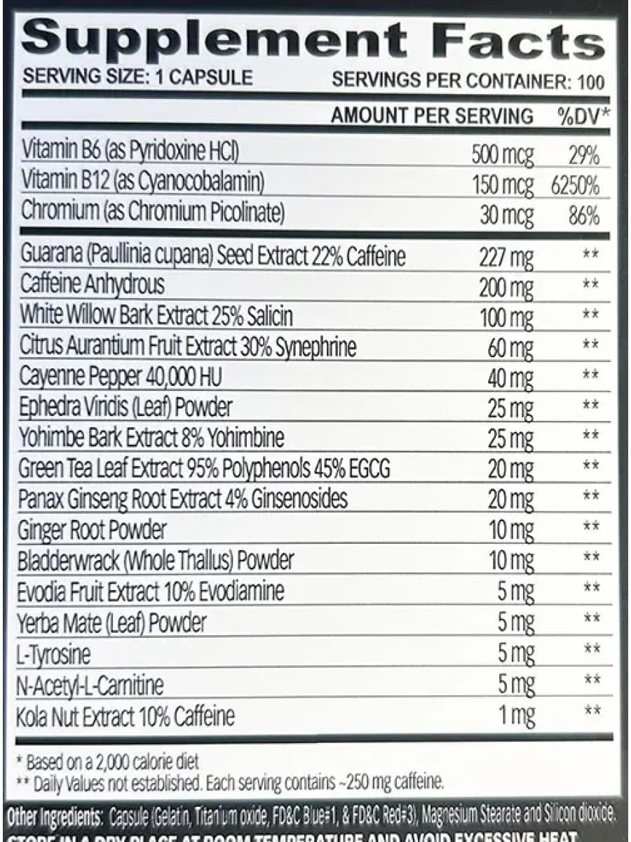 Жиросжигатель Cloma Pharma Asia Black 100 капсул