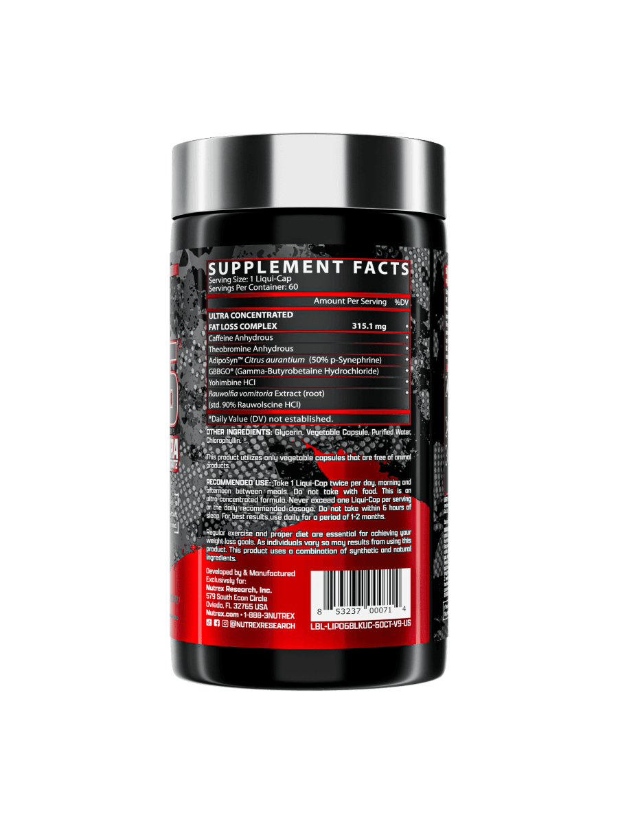 Жиросжигатель LIPO-6® Black Ultra Concentrate 60 капсул