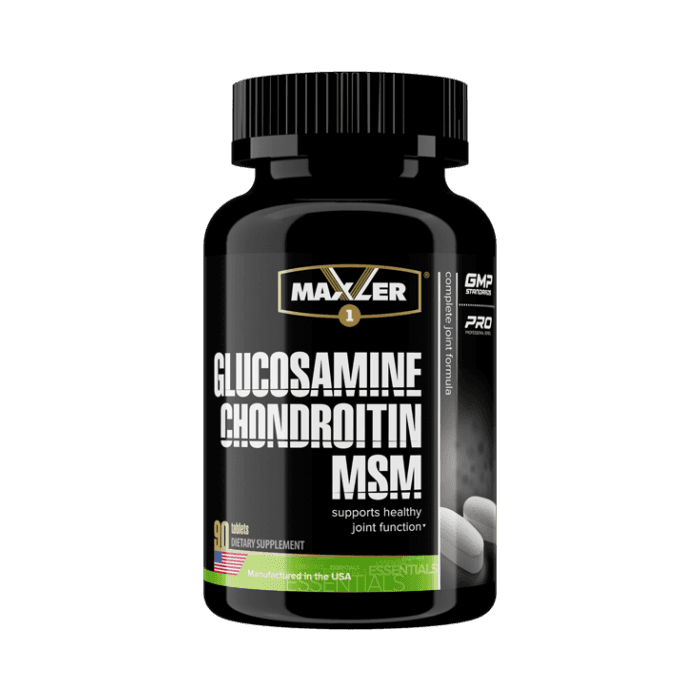 Препарат для суставов Maxler Glucosamine-Chondroitin-MSM 90 таблеток