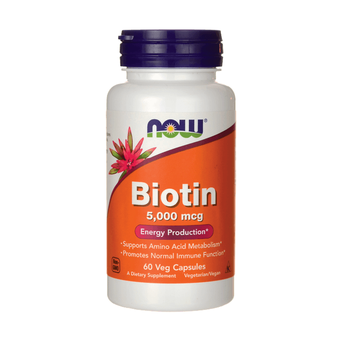 Витаминный комплекс Now Biotin 5000 mcg 60 капсул