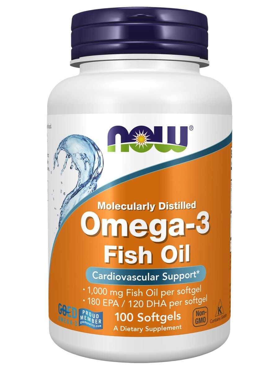 Омега кислоты Now - Omega 3 1000 mg 100 капсул