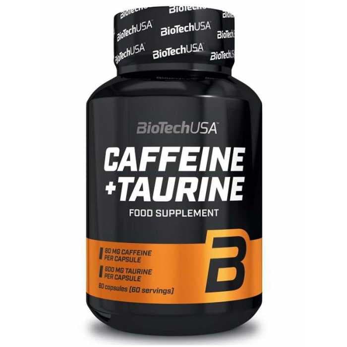 Предтренировочный комплекс BioTech Caffeine and taurine (Power Force) 60 капсул
