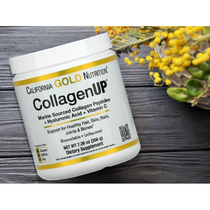 Препарат для суставов California Gold Nutrition коллагены + витамин С 206 гр