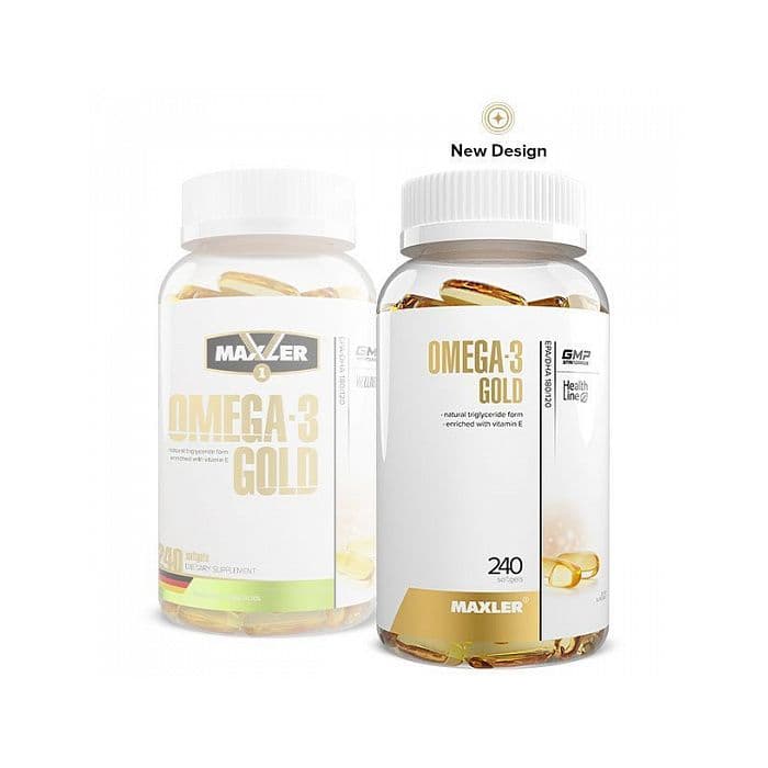 Омега кислоты Maxler Omega-3 Gold 240 капсул