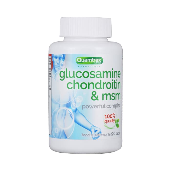 Препарат для суставов Quamtrax Nutrition Glucosamine Condroitin MSM 90 кап