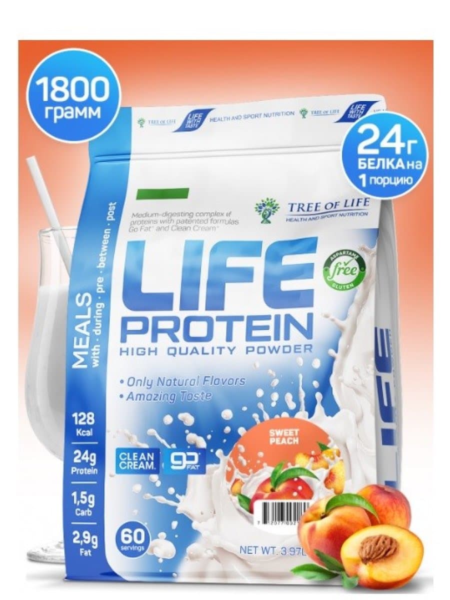 Протеин Life Protein Tree of life 1800 г много вкусов