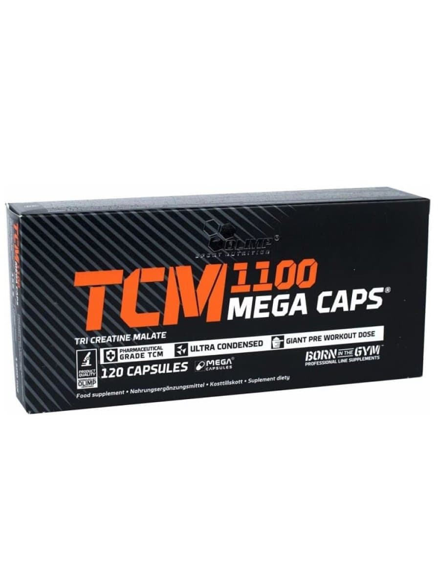 Креатин Olimp TCM Mega Caps на основе трикреатин малата 120 капсул