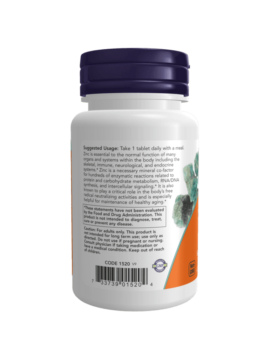 Витаминный комплекс Now Zinc Gluconate 50 mg 100 таблеток