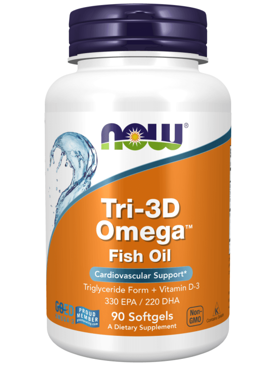 Омега кислоты Now TRI-3D OMEGA 90 капсул