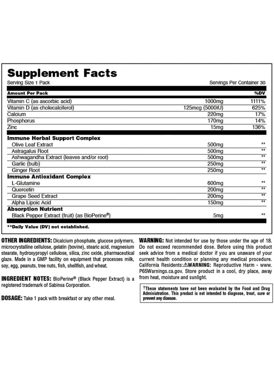 Витаминный комплекс Universal Nutrition Animal Immune Pak 30 пак