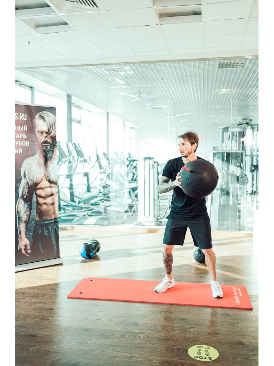 Тренировочный мяч Original FitTools Wall Ball Deluxe 3 кг