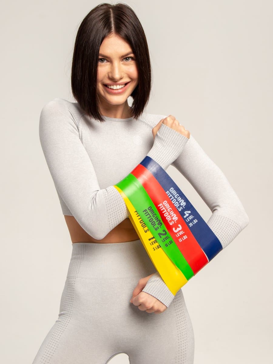 Набор мини-эспандеров Original FitTools диаметр 61 см 4 шт