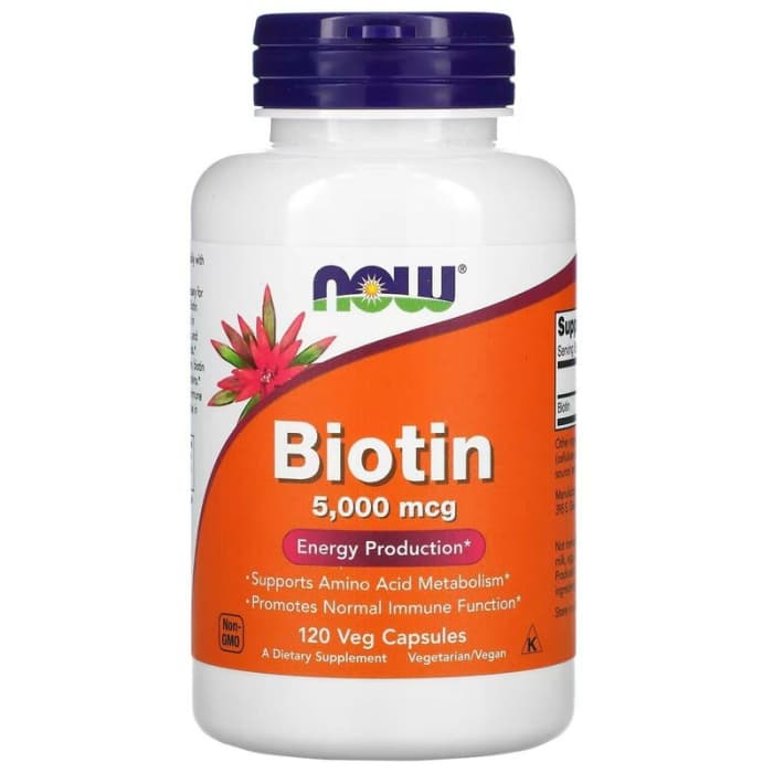 Витаминный комплекс Now Biotin 5000 mcg 120 капсул