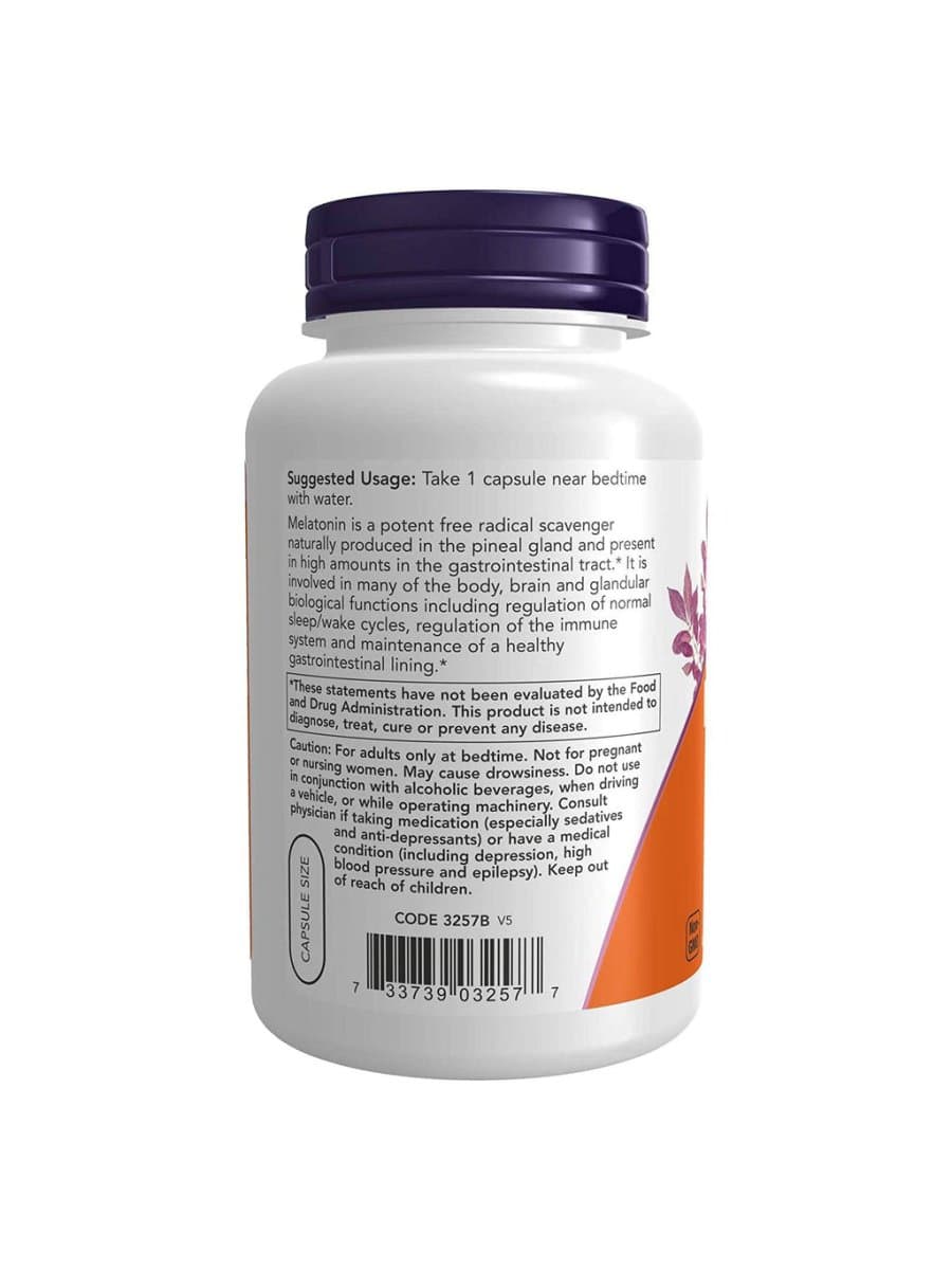 Мелатонин Now Melatonin 3 mg 180 капсул