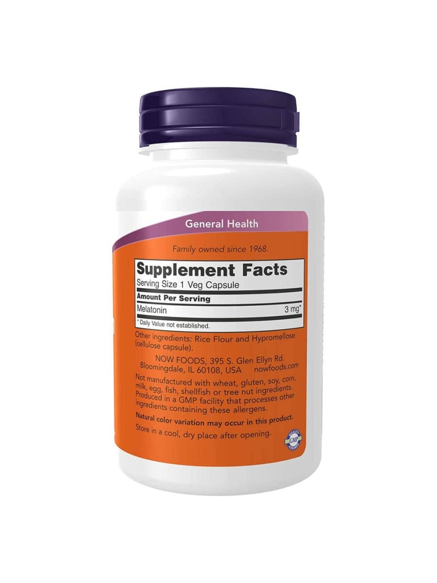 Мелатонин Now Melatonin 3 mg 180 капсул