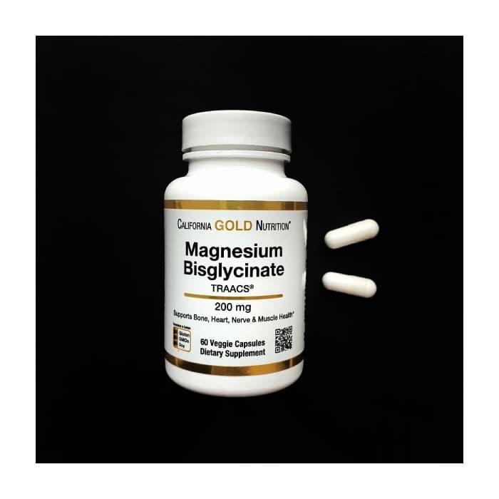 Витаминный комплекс California Gold Nutrition бисглицинат магния 60 капсул