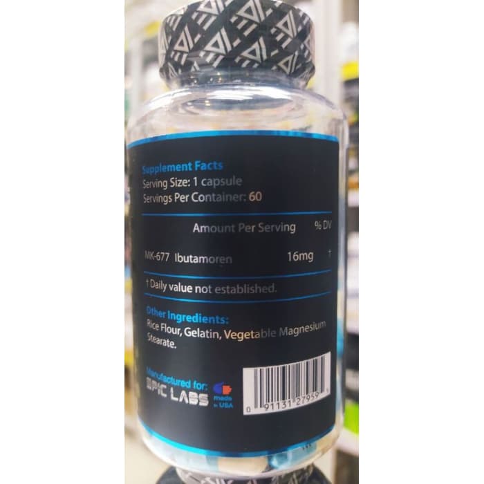 Анаболический комплекс Epic Labs MK-677 Ibutamoren (60 капсул) 16 мг в 1 капсул