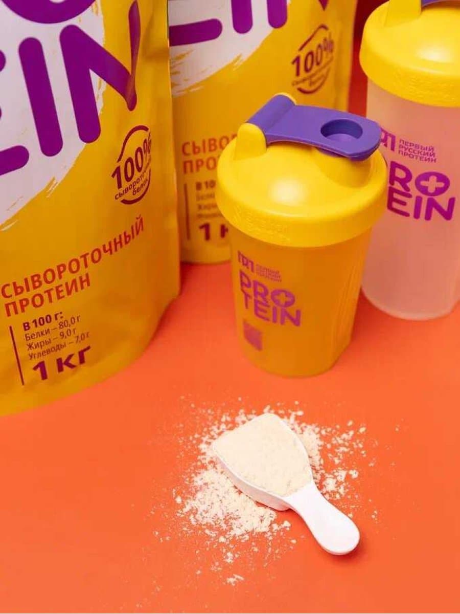 Первый Русский протеин Protein 1 кг без вкуса
