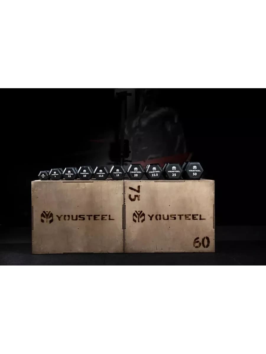 Гантеля гексагональная Yousteel 15 кг
