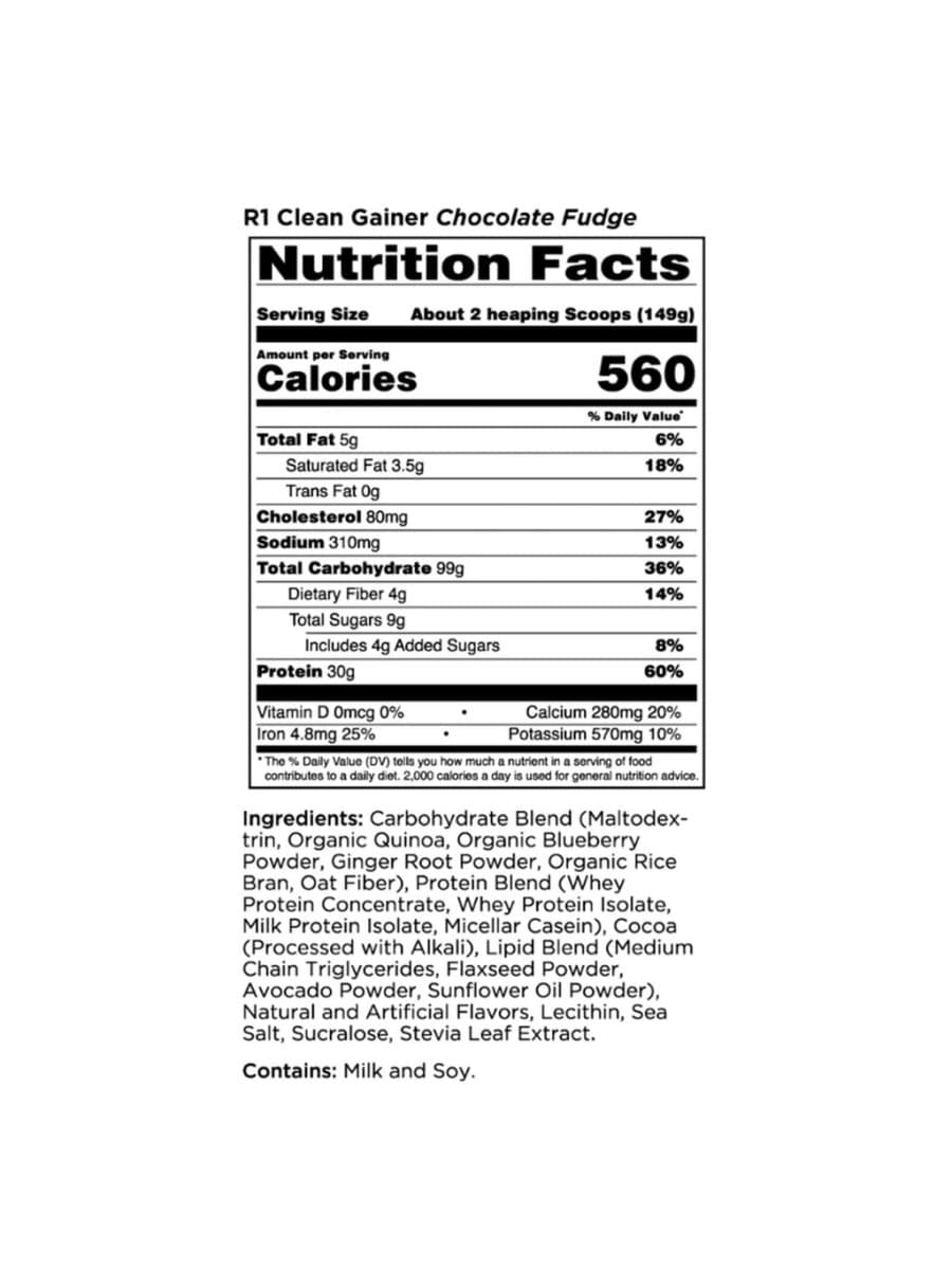 Гейнер Rule ONE Clean Gainer 9.85 фунтов много вкусов