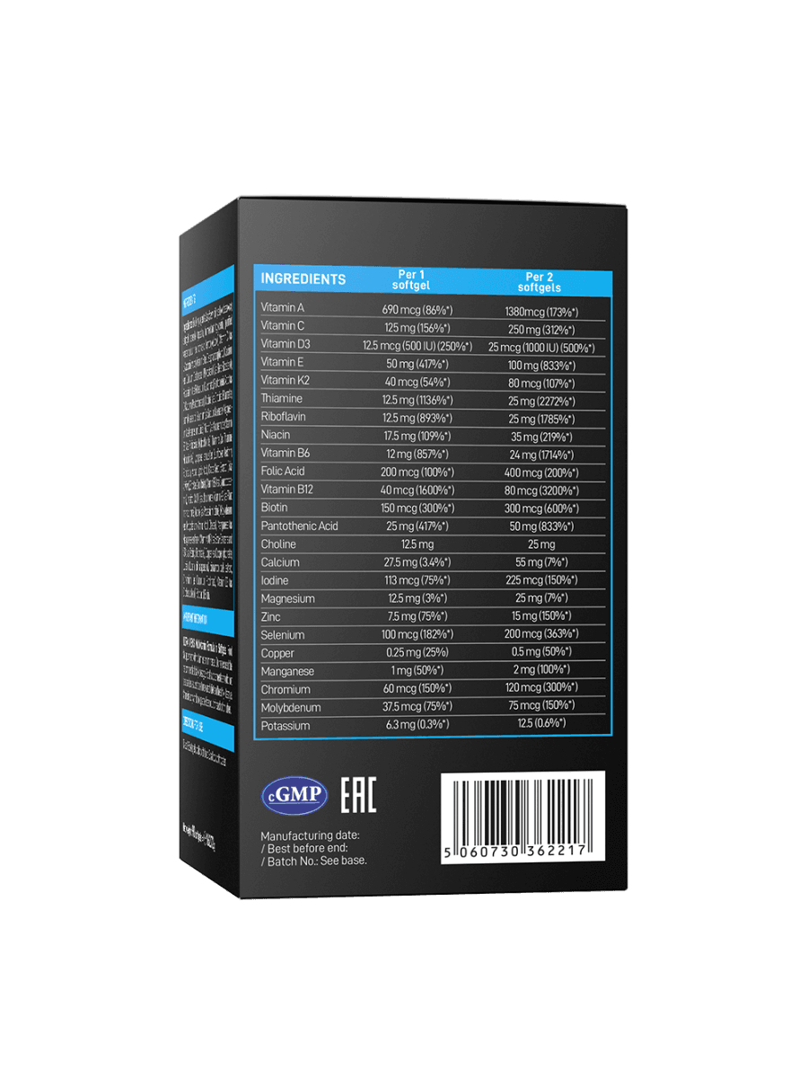 Витаминный комплекс VP Laboratory Ultra Ultra Men's Sport Multivitamin Softgel 90 капсул