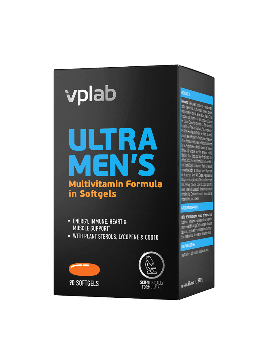 Витаминный комплекс VP Laboratory Ultra Ultra Men's Sport Multivitamin Softgel 90 капсул